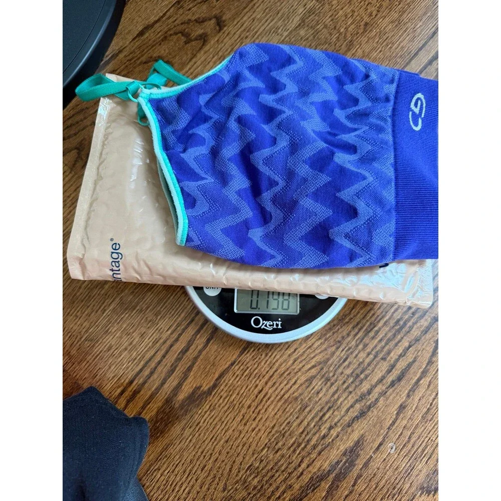 C9 Champion Women's Seamless Strappy Sports Bra – XXL (Blue/Teal Chevron)